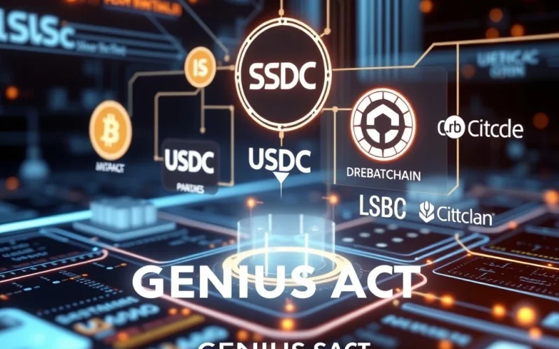 USDC stablecoin integration under the GENIUS Act for financial institutions