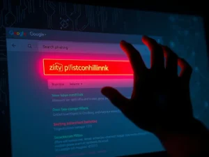 Visualizing a deceptive Google Ad phishing attempt targeting crypto users, highlighting the critical need for Google Ad Phishing awareness.