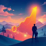 A chart showing HAEDAL's dramatic price surge, symbolizing the unprecedented institutional interest in this cryptocurrency.