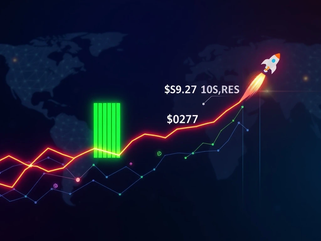 HBAR price chart showing a potential bullish breakout at $0.27, with volume surge and network upgrades impacting Hedera HBAR.
