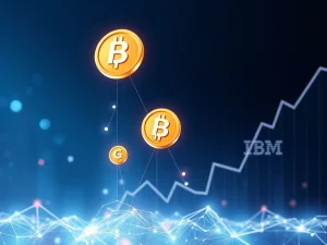 Visualizing the potential explosive growth of HBAR tokens driven by enterprise adoption, reaching significant HBAR price prediction targets by 2026.