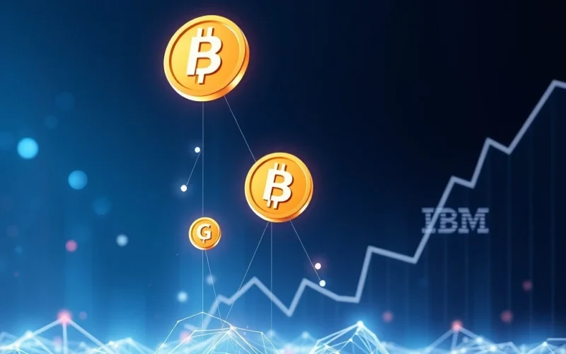 Visualizing the potential explosive growth of HBAR tokens driven by enterprise adoption, reaching significant HBAR price prediction targets by 2026.