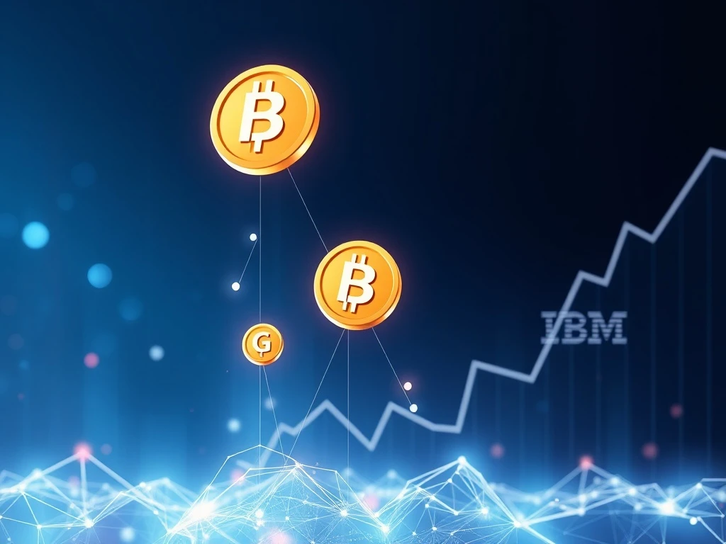 Visualizing the potential explosive growth of HBAR tokens driven by enterprise adoption, reaching significant HBAR price prediction targets by 2026.