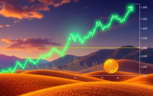 Chart showing HBAR price surge, indicating a bullish MACD crossover and the impact of Bitcoin correlation on Hedera Hashgraph's recent gains.
