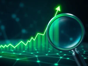 A vibrant chart illustrating HEI crypto's explosive price surge, symbolizing rapid altcoin momentum driven by market activity.