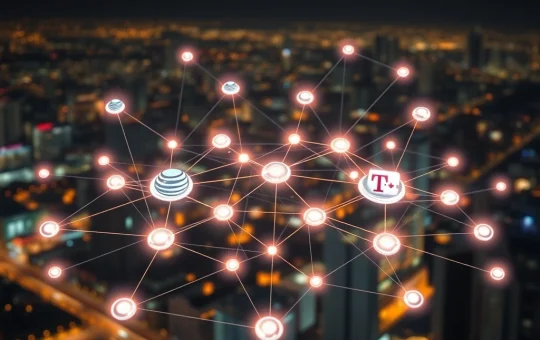 A visual representation of the Helium Mobile decentralized wireless network, highlighting its surging DC Burn Rate due to major telecom partnerships.
