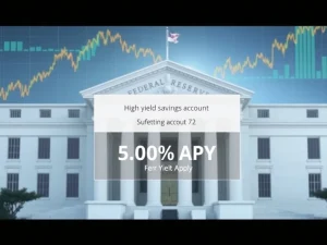 High-yield savings account offering 5.00% APY amid Fed rate pause