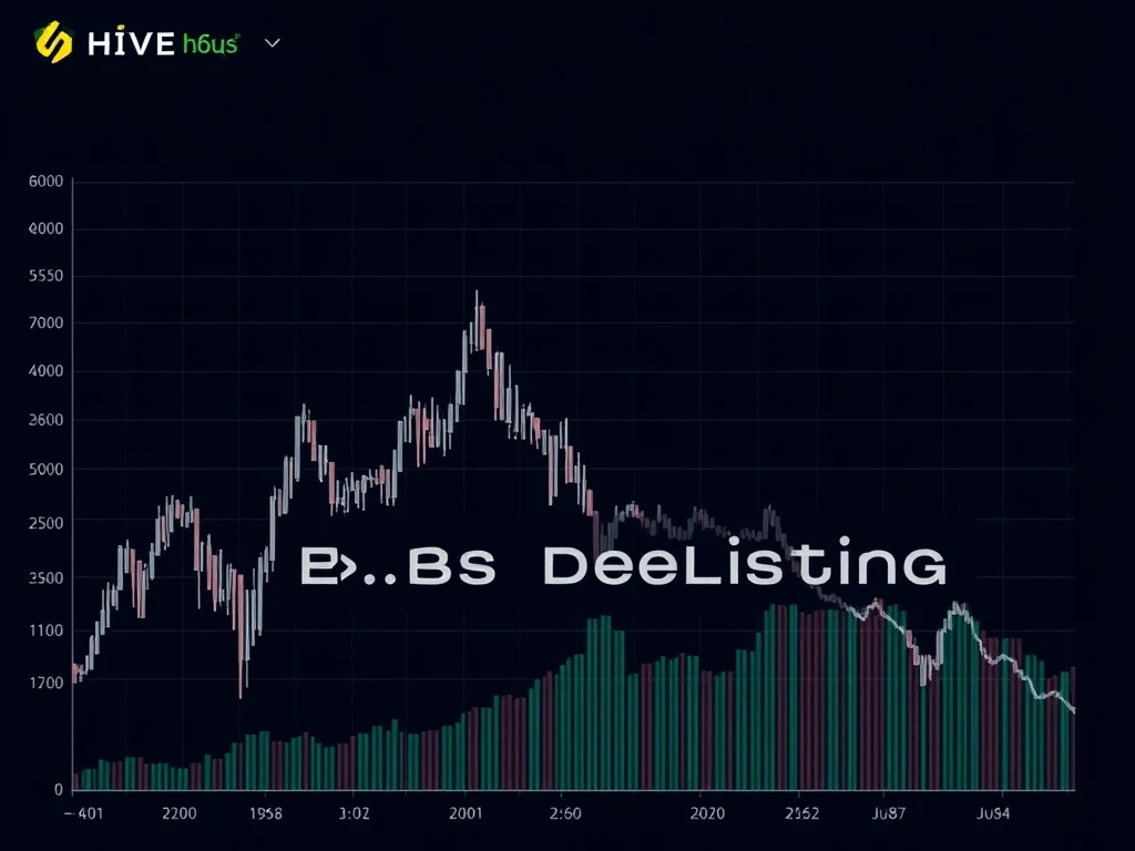 HIVE cryptocurrency price crash amid delisting and governance changes