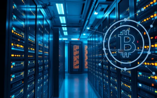 Hive Digital's strategic shift from Bitcoin mining to High-Performance Computing (HPC) with glowing server racks.