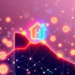 A visual representation of HOME crypto's phenomenal surge, illustrating growth driven by strategic partnerships and advanced blockchain technology.