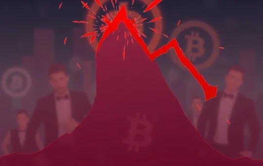 A dramatic red crypto chart showing HOME token's unprecedented plunge, highlighting market volatility and investor caution.