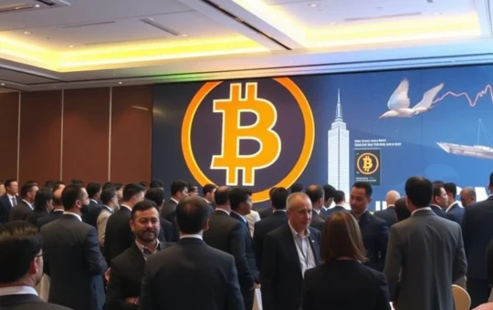 Executives at the BFC Symposium in Hong Kong discussing strategies for corporate Bitcoin adoption and treasury management.