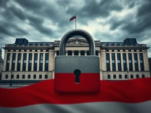 Hungary's Viktor Orbán blocking the EU's €2 trillion budget, symbolizing the 'Hungary EU budget' standoff over frozen funds.