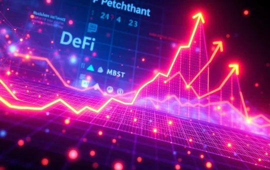 Visualizing HYPER crypto's explosive price surge and its foundational role in driving decentralized finance and cross-chain innovation.