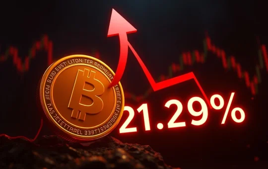 Dramatic HYPER token price crash visualization showing extreme crypto volatility