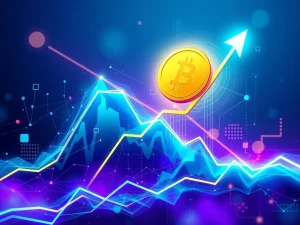A visual representation of the HYPER token's dramatic crypto surge, showcasing rapid growth fueled by strategic partnerships and a robust blockchain ecosystem.