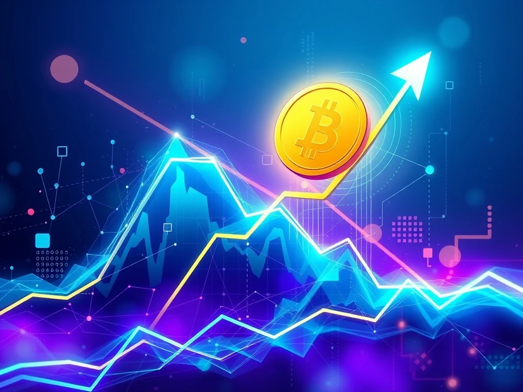 A visual representation of the HYPER token's dramatic crypto surge, showcasing rapid growth fueled by strategic partnerships and a robust blockchain ecosystem.