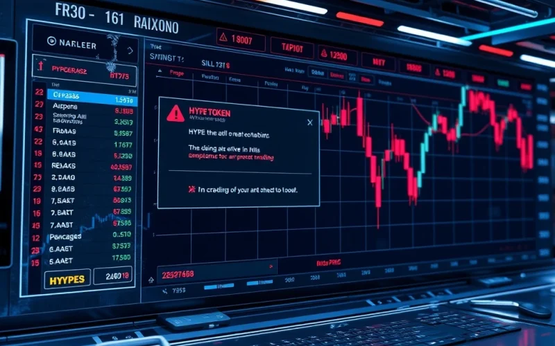 Hyperliquid API outage causes trading freeze and HYPE token drop