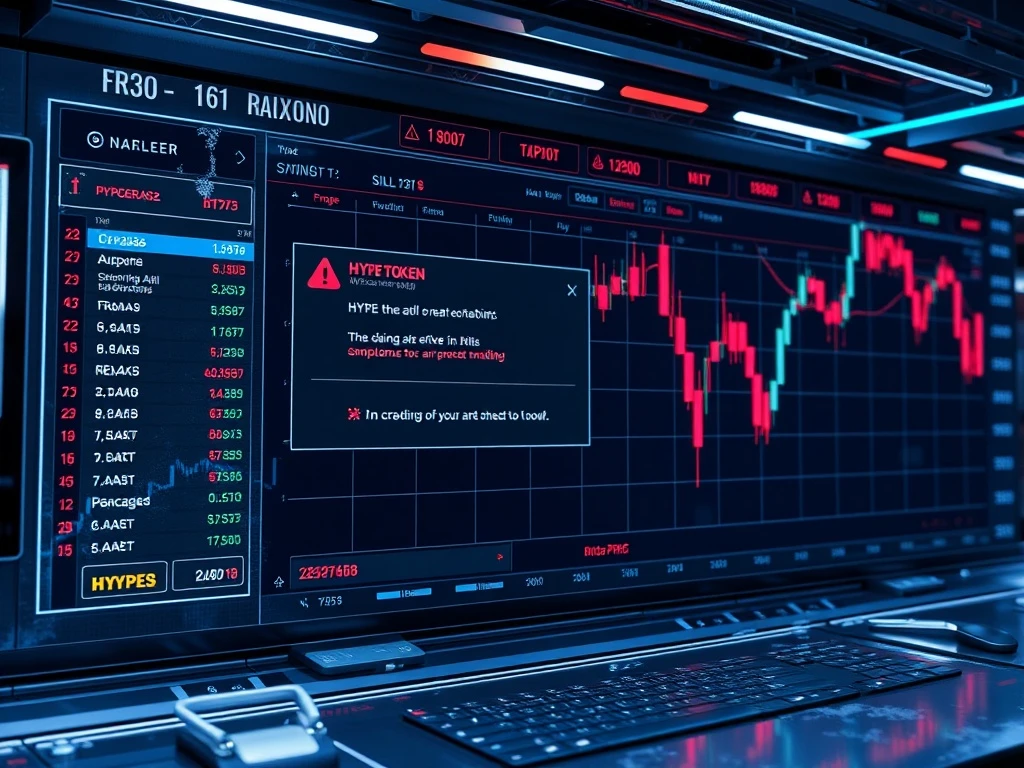 Hyperliquid API outage causes trading freeze and HYPE token drop