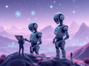AI-driven industry transforming app design with Iconfactory in the background