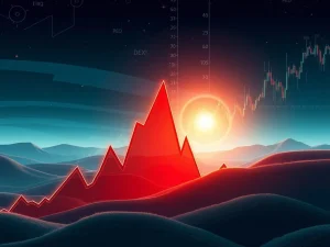 A chart showing a dramatic IDEX price plunge, reflecting recent crypto volatility and market shifts.