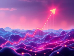 A vibrant graph showing IDEX crypto's explosive price surge, symbolizing its growth driven by institutional adoption and DeFi innovation.