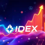 A dynamic chart illustrating the explosive IDEX crypto surge, highlighting its dramatic price increase.