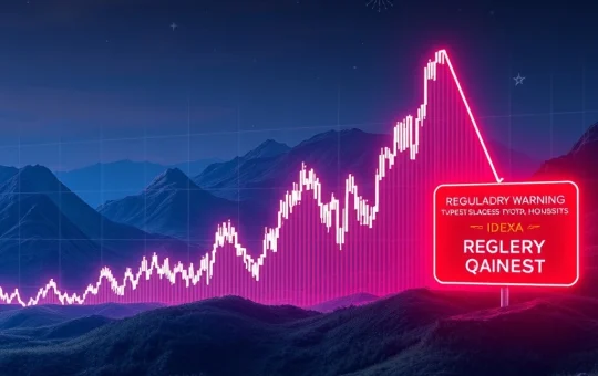 Chart showing a steep IDEX price drop, representing the 652% decline and highlighting extreme crypto market volatility.