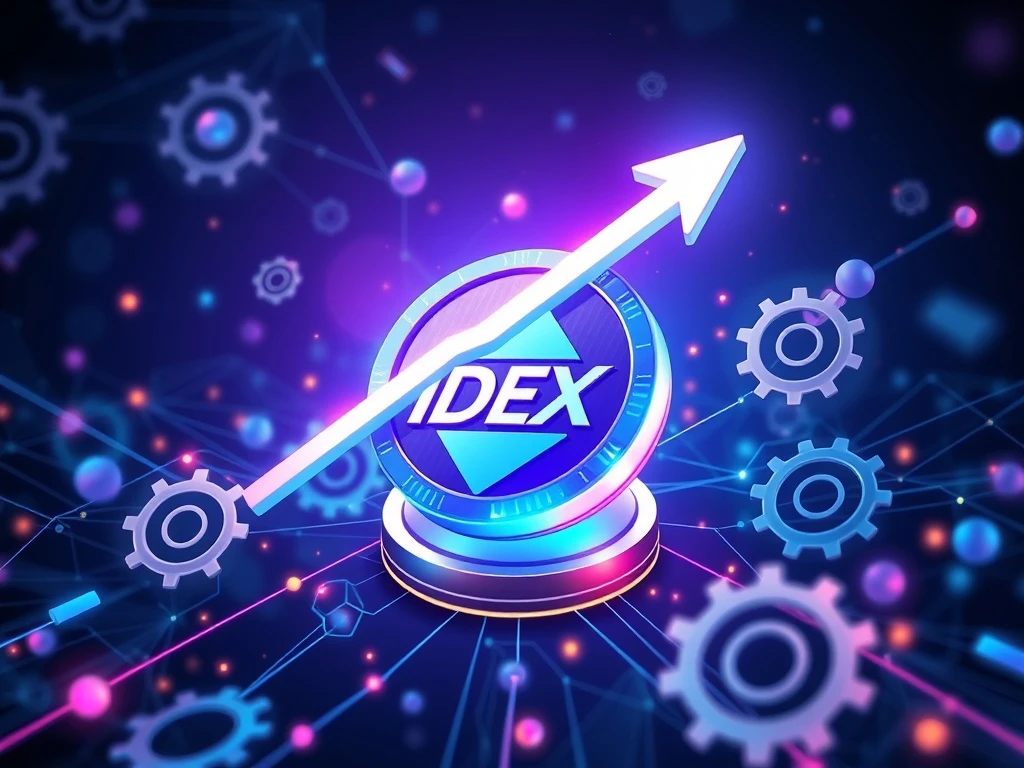 IDEX price surge chart illustrating explosive growth driven by decentralized exchange upgrades and strategic blockchain partnerships.
