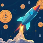 IDEX cryptocurrency surges amid market volatility with a rocket-like price increase.