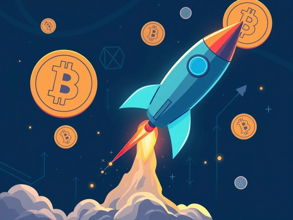 IDEX cryptocurrency surges amid market volatility with a rocket-like price increase.