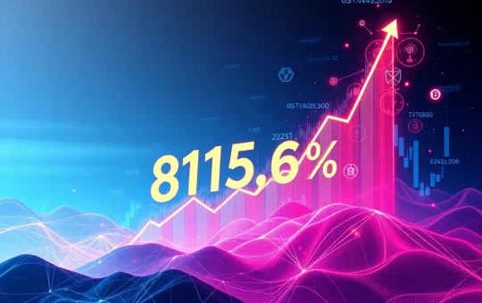 A visual representation of the IMX price surge, showing a dramatic upward trend on a digital chart, indicating significant market movement and highlighting the cryptocurrency's recent gains.