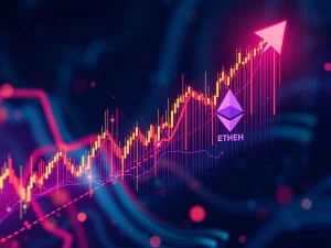 A cryptocurrency chart showing Injective (INJ) price surging, overlaid with a harmonic pattern indicating future crypto upside potential.