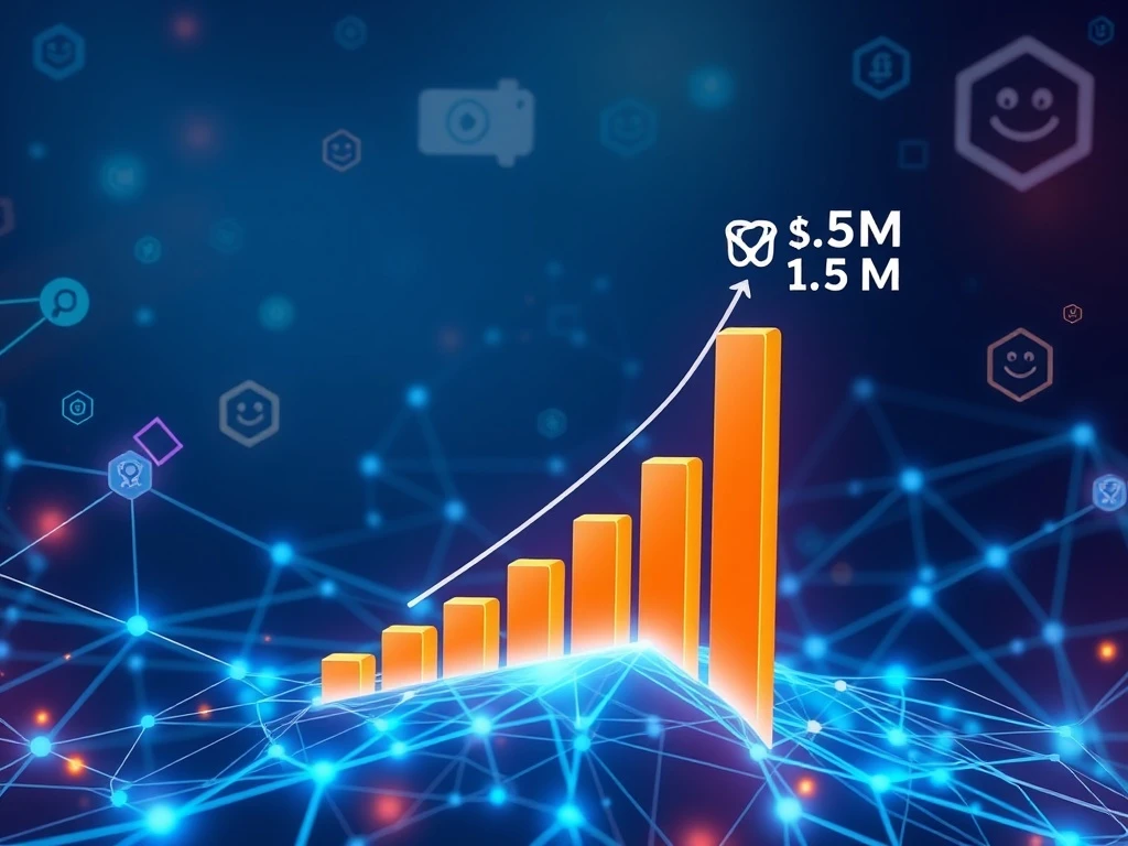 Chart showing IOTA DeFi TVL surging dramatically after the Rebased upgrade, signifying robust ecosystem growth.