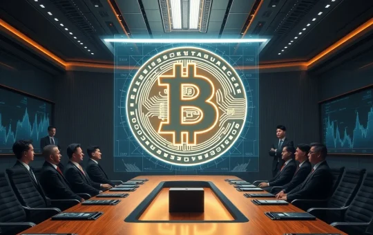 Quantum Solutions' executives celebrating Japan's largest corporate Bitcoin investment, symbolizing a major shift in digital asset treasury strategy.