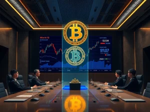 A graphic depicting Quantum Solutions' strategic Bitcoin acquisition, symbolizing a new era for Japanese corporate crypto strategy and digital asset reserves.