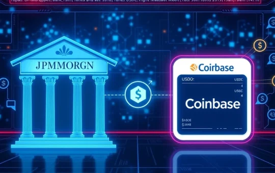 JPMorgan and Coinbase crypto integration with USDC rewards and direct transfers