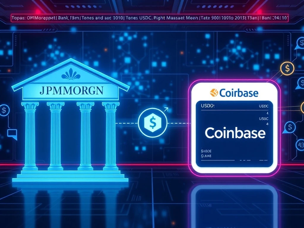 JPMorgan and Coinbase crypto integration with USDC rewards and direct transfers