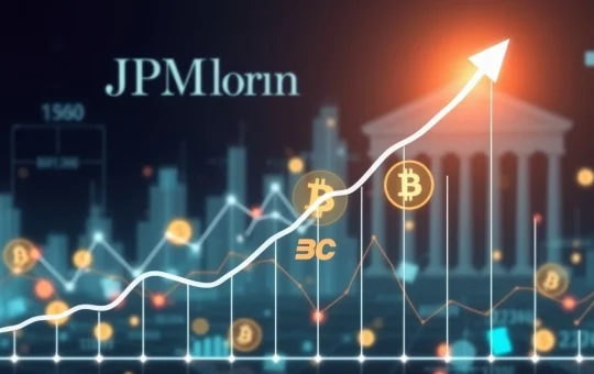A visual representation of significant JPMorgan crypto inflows, illustrating the surge in institutional investment and confidence in the digital asset market.