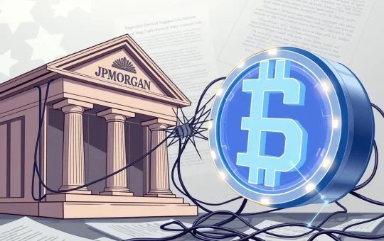 A visual representation of the dispute between JPMorgan and Gemini, highlighting the friction in crypto banking relationships.