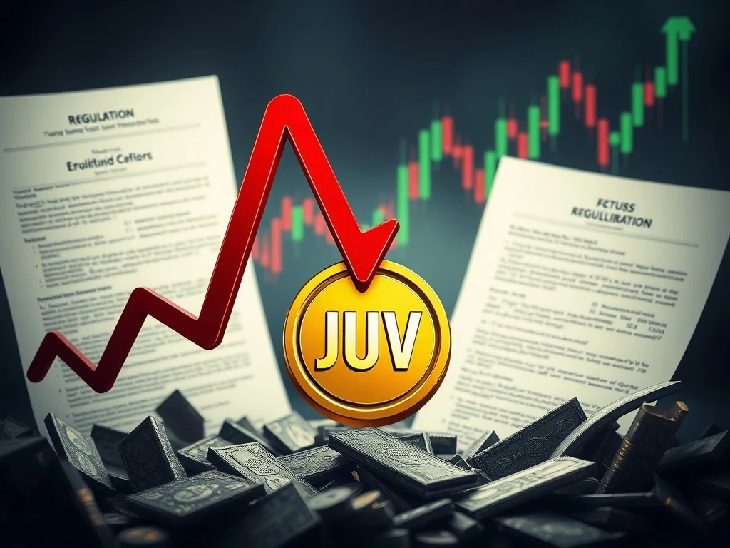 JUV token price crash amid regulatory pressure and market correction