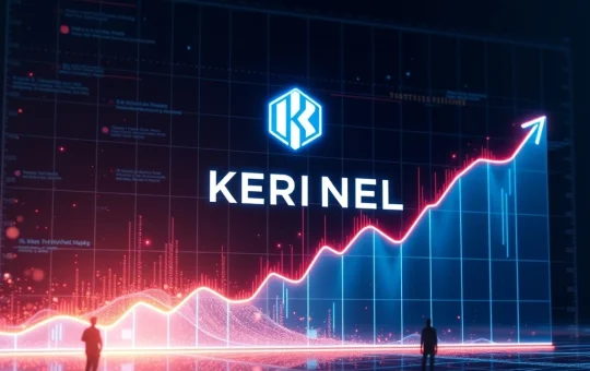 Chart showing KERNEL Crypto's exponential growth, symbolizing its 13650% price surge due to strategic blockchain development.