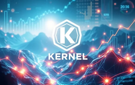 A visual representation of KERNEL crypto's rapid growth and market expansion, highlighting the significant crypto market surge.