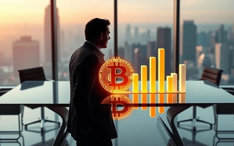 Ledn's new Private Wealth Program bridges traditional finance and high-net-worth Bitcoin investors, symbolizing secure crypto wealth management.