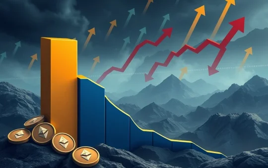 A chart showing the decline of Lido Finance's Ethereum staking market share amidst intense staking volatility.