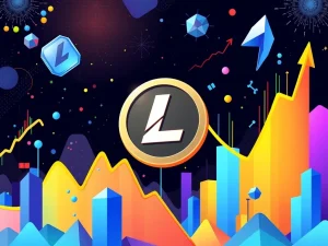 A visual representation of Litecoin's recent surge, highlighting its potential growth driven by Litecoin ETF filings and strong market performance.