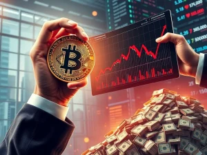 Visualizing MARA's financial strategy to expand its Bitcoin treasury, showing the interplay of capital raises and potential shareholder dilution.