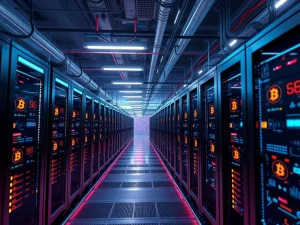 Marathon Digital Holdings Bitcoin mining facility with high-performance rigs