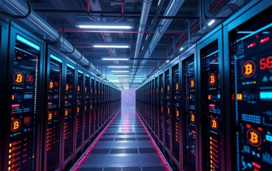 Marathon Digital Holdings Bitcoin mining facility with high-performance rigs