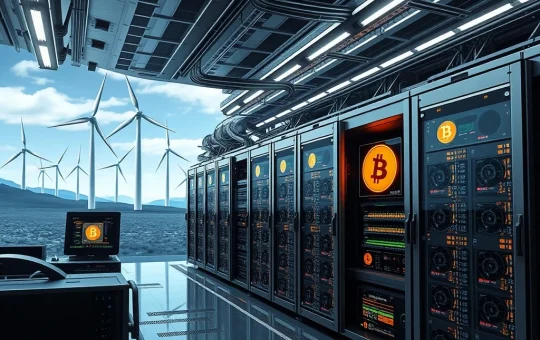 Marathon Digital Holdings' Bitcoin mining facility with renewable energy integration